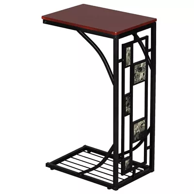 Iron Brown Side Table Coffee Table For Living Room Decor • £16.87