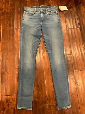 7 For All Mankind Medium Wash  Gwenevere  Skinny Jeans Size 25 • $23.25