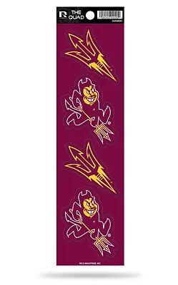 Arizona State Sun Devils Set Of 4 Decals Stickers The Quad By Rico 2x2 Inches • $10.99