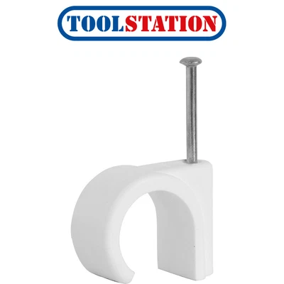 £1.75 • Buy Cable Clip Round White 6mm