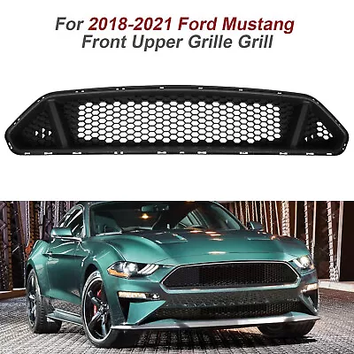For Ford Mustang 2018-2021 Front Upper Grille Mesh Grill Honeycomb Black ABS USA • $78.90