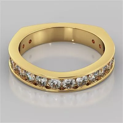 3.12 Ct Round Cut Lab Created Diamond Solitare Nice 14K Yellow Gold FInish Ring • $79.29