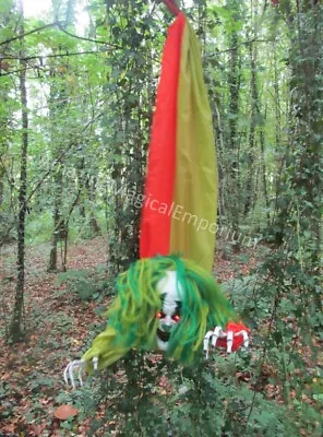 Animated Halloween Clown Hanging Talking Lights Moving Scary Party Prop Decor  ⭐ • £59.99
