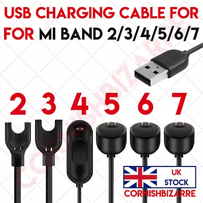 Xiaomi Mi Band 2/3/4/5/6/7 Usb Charging Cable For Mi Smart Bracelet Charger Cord • £4.99