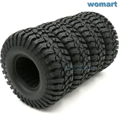 £38.40 • Buy 4pcs RC 1.9 Crawler Tires Mud Tyres OD 114mm For 1:10 RC 1.9 Beadlock Wheels Rim