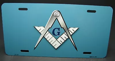 Masonic Freemason Metal Car Novelty License Plate Mason Logo Auto Tag • $12.99