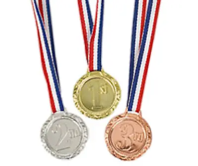 £6 • Buy 1st, 2nd & 3rd Place Award Medals Gold, Silver Bronze Sports Day Olympic Winners