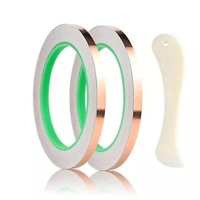 Double Sided Conductive Copper Foil Tape For Stained Glass Welding 7/32 Inch • $18.11