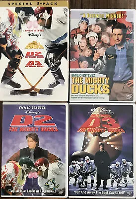 Disney The Mighty Ducks 1 2 & 3 (dvd 3 Pack NTSC 1)  Emilio Estevez  • $52.15