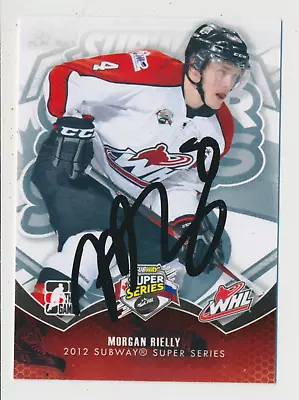 Signed 2012-13 In The Game Super Series Morgan Rielly Toronto Maple Leafs • $1.66