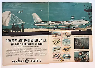 1953 G-E Jet Engine G. Washington's Instant Coffee Ritz Vintage Print Ads • $9