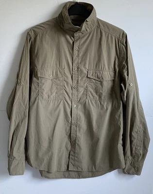 £10 • Buy Craghoppers Shirt Size Uk L Khaki Solarshield Roll Tab Sleeves Pockets Outdoor