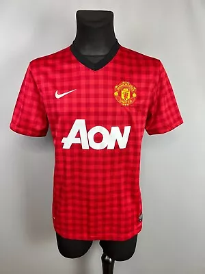 MANCHESTER UNITED 2012 2013 NIKE Home Shirt Jersey Men Size M EXC • $49