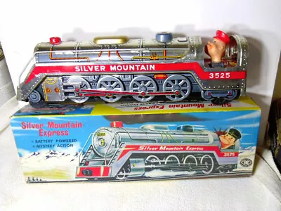 Vintage Silver Mountain 3525 Tin Toy Train - Modern Toys Japan W Box • $65