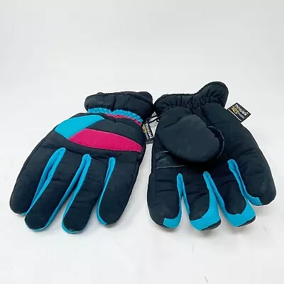 THINSULATE ULTRA Men’s Blue Heavy Water Resistant Winter Gloves Multicolor Sz L • $12.99