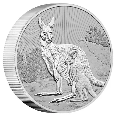 2 Oz Silver 2023 Mother & Baby Kangaroo Perth Mint Bullion Coin Uncirculated • $163.95