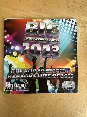 2023 Karaoke Chart Hits Mr Entertainer Big Hits Double CDG Disc Set. Pop Top 40 • £9.95