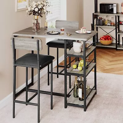 3 Piece Modern Kitchen Table Set Dining Room Table Set For 2 With Upholstered • $112.09