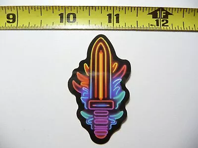 Video Game Sword Decal Sticker Neon Style Fun Colorful Deco • $2.49