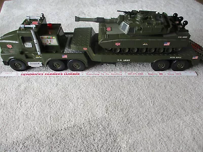 Vintage Hasbro GI Joe FunRise Battery Operated Semi Truck Trailer & Tanker 36  • $135