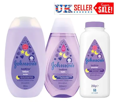 £11.99 • Buy Johnson's Baby Bedtime Bath Lotion Powder - Bundle Pack - FREE P&P UK