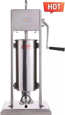 Hakka 11 Lb/5 L Sausage Stuffer 2 Speed Stainless Steel Vertical Sausage Maker • $164.99