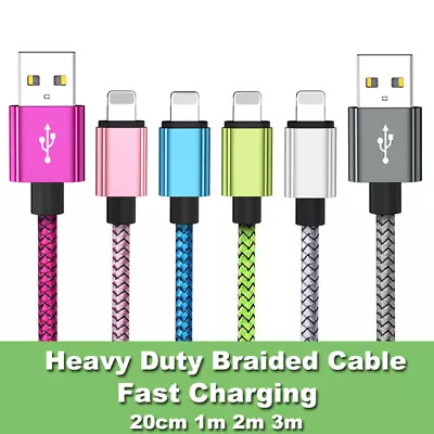2m 3m Extra Long Fast Charging Charger Cable For IPhone 14 13 12 11 X USB Cord • $7.36