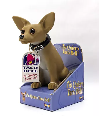 Vintage 1999 Taco Bell Bobble Head  Yo Quiero  Taco Bell Chihuahua Dog In Box • $24