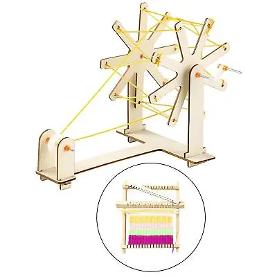 Weaving Loom Kit With Accessories Handmade Educational Creative Craft DIY Crafts • £7.28