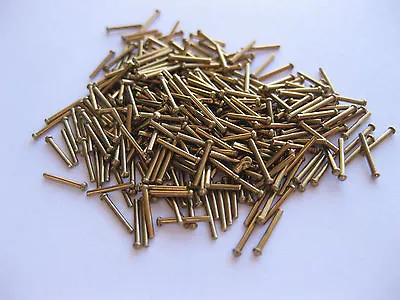 £2.01 • Buy Made In UK 1/32  Dia 1/4  Long Round Head Solid BRASS Rivets Model Steam Boiler