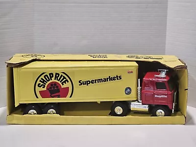 Vintage Ertl Shop Rite Supermarkets Tractor Trailer Truck W/ Original Box #3722 • $80