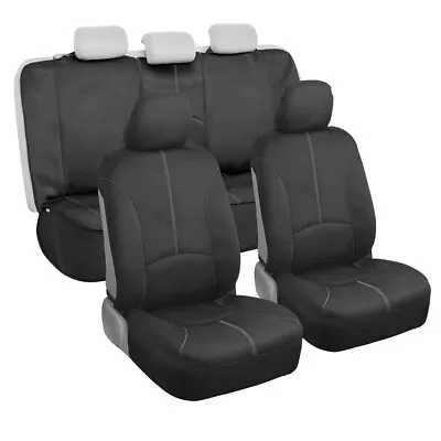 $54.99 • Buy Motor Trend Waterproof Neoprene Protective Seat Covers, Full Set (Gray Stitch)