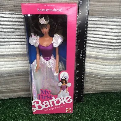 My First Barbie 1989 Prettiest Princess #9944 VTG SEALED NRFB W/ All Accessories • $24