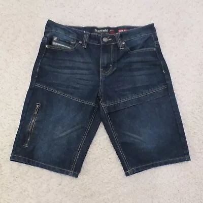 Ecko Unltd Shorts Mens 30 Blue Denim Jorts Hip Hop Streetwear Relaxed Y2K • $24.99