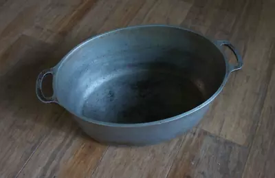 $25 • Buy Vintage CAST-RITE WARE Oval Cast Aluminum Roasting Pot No/Lid Handle Dutch Oven