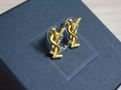 Authentic YSL Yves Saint Laurent Initials Studs Earrings • $150
