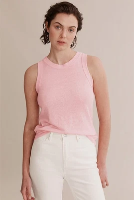 $25 • Buy Country Road Pink Linen Jersey Tank Size Large