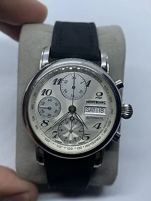 MontBlanc MeisterTuck 7016 Chronograph Automatic S/s Men Watch Val.7750  READ • $605