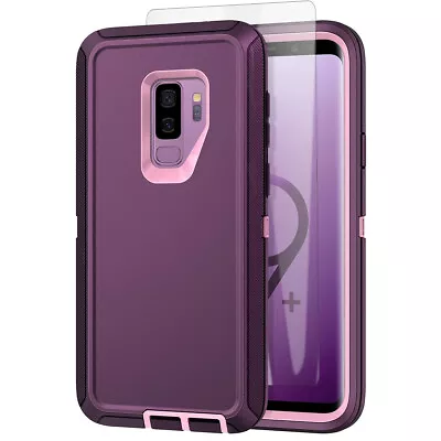 For Samsung S9/S9 Plus Case Heavy Duty Rugged Shockproof Cover +Screen Protector • $11.99