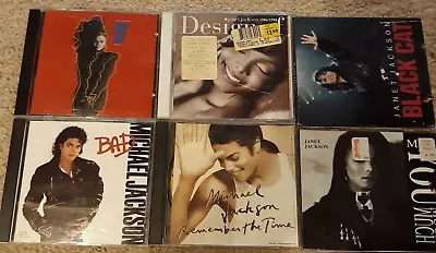 Michael Jackson / Janet Jackson 6 CD Lot Bad / Control / Rare Singles • $32.99