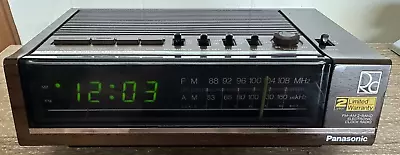 VTG Panasonic Model RC-6050 Alarm Clock Radio Mid Century Modern WORKS W/ISSUES • $22