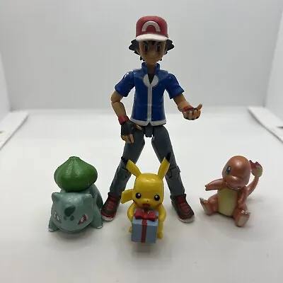 £20 • Buy Pokemon Ash Ketchum Tomy Figure Pokémon 2015 Charmander Pikachu Bulbasuar Figure
