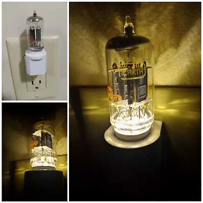 Vacuum Tube LED Night Light 12AX7 ECC83 Style White Automatic Light Sensing • $19.49