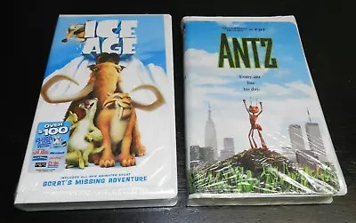 Disney Ice Age & Antz Brand New Vhs Video Tapes Both Still Sealed • $30
