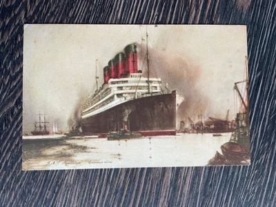 £3 • Buy Postcard  RMS Aquitania Cunard Line Steam Ship