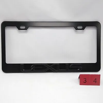 3D Lexus F Sport Stainless Steel Black Finished License Plate Frame • $11.85