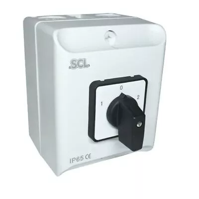 Scl 20amp 2 Pole Ip65 Enclosed Change Over Switch - Ic220 • £24.95