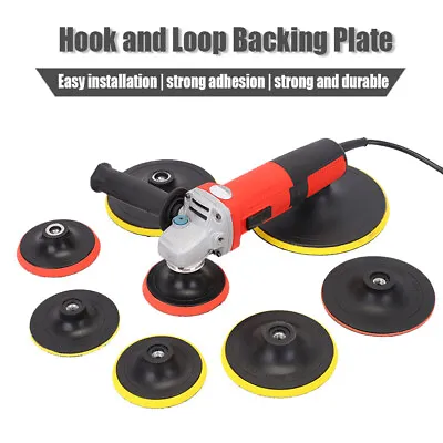 £4.66 • Buy Backer Pad Hook And Loop Backing Plate For Buffing Pads Polishing Sanding Discs