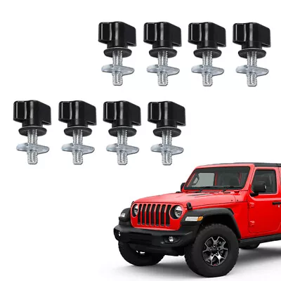 Universal Easy On Off Hard Top Fastener Nuts Bolts Fit For Jeep Wrangler TJ YJ • $8.72