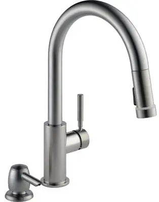 Delta Trask 1H Pull-Down Kitchen Fauc Spotshield Stainless-Certified Refurbished • $225.28